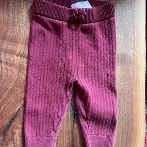 Olive Green Cat & Jack Sweater Knit Bottoms 6-9M